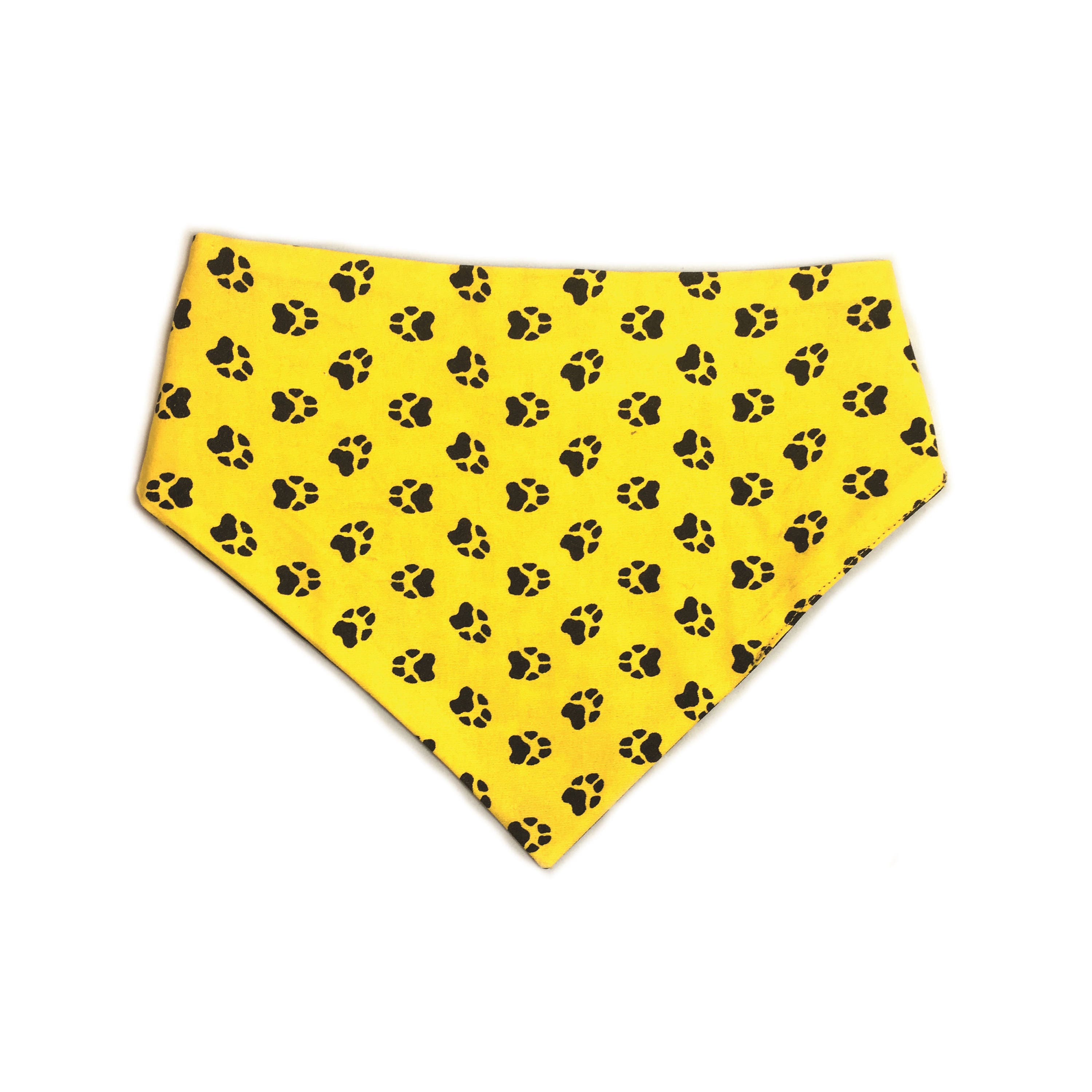 Senf gelb & schwarz Reversible Hund Bandana Etsy