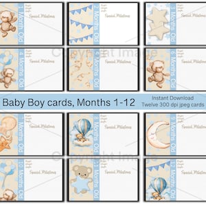 Baby Boy, ephemera cards, scrapbooking, DIGITAL