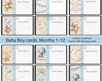 Baby Boy, ephemera cards, scrapbooking, DIGITAL