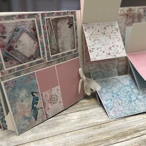 TUTORIAL, 10X10, Scrapbook Mini Album, Stamperia Sweet Winter, Graphic 45 Charmed