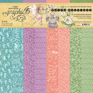 Graphic 45, Fairy Boutique, 8.5x11 Patterns & Solids
