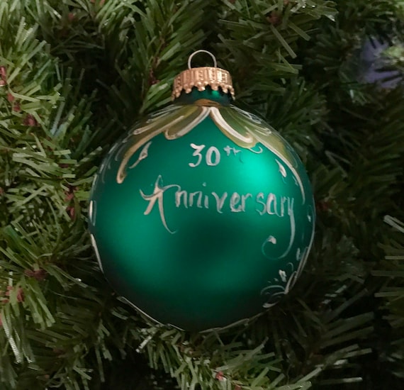 Hallmark 25th on sale wedding anniversary ornament