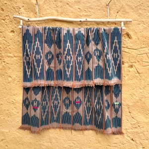 vintage mud cloth, baoulé cloth, baoulé, African blanket, African textile, baoulé textile, handwoven blanket, Ikat textile, Ikat blanket