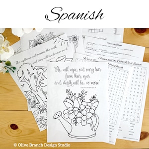 JW Activity Pack 2 - Theocratic Coloring Pages, Crossword, Word Search - SPANISH