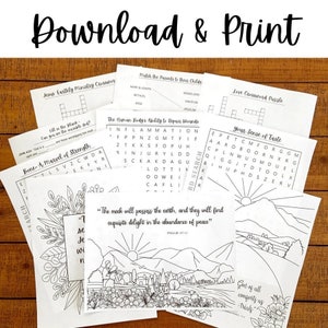 JW Activity Pack 3 English - Theocratic Coloring pages, Word search, Crossword