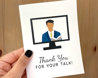 Thank You for Your Talk Card- Zoom Talk JW