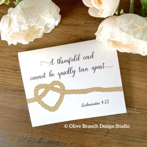 Threefold Cord Card - JW Wedding Anniversary