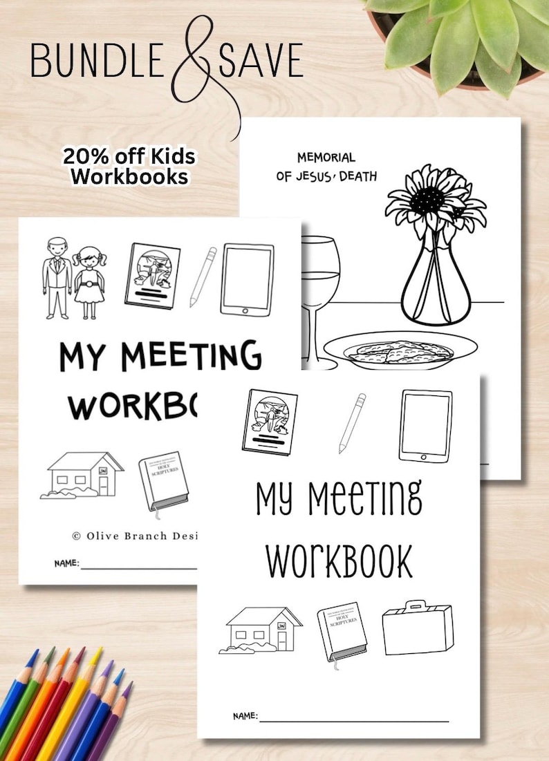 JW Kids Meeting Workbook Spanish | Ages 4-10 (Digital Download) image 3