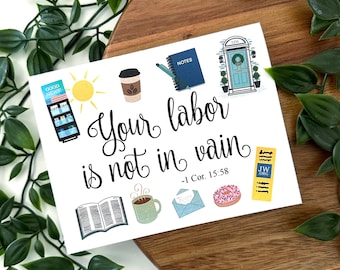 Pioneer Card JW | You Labor is Not in Vain 1 Corinthians 15:58 | Bet Life Ever | Regular Pioneer Service Card