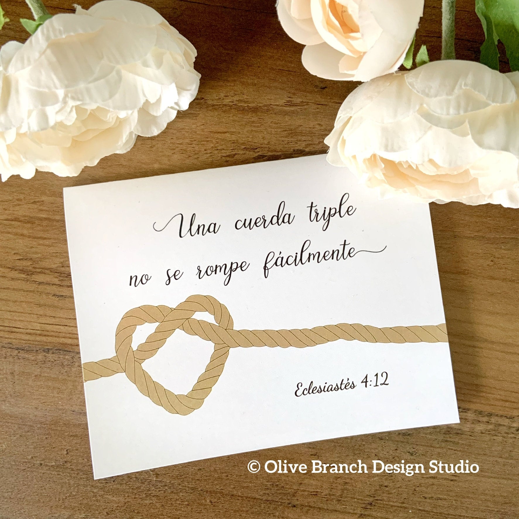 Threefold Cord Card JW Wedding Anniversary Etsy