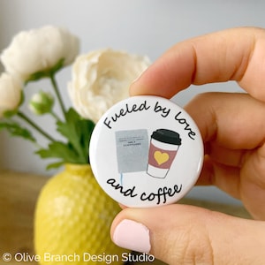 JW Pioneer Pin - Fueled by love and coffee