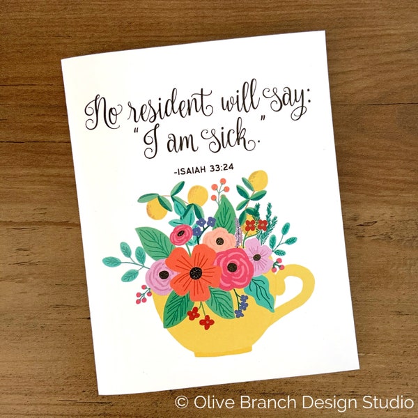 No Resident Will Say I Am Sick - Get Well Soon Card