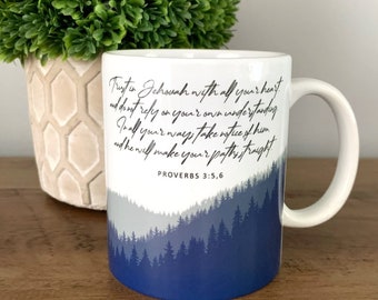 Trust in Jehovah with All Your Heart Mug - Proverbs 3:5,6 JW