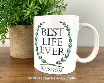 Best Life Ever Wreath Mug - JW Baptism Mug