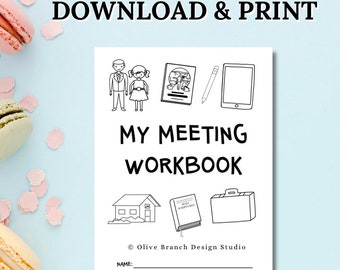 JW Kids Meeting Workbook English | Kids Activity Workbook | JW Kids Ages 4-10