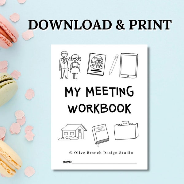 JW Kids Meeting Workbook English | Kids Activity Workbook | JW Kids Ages 4-10