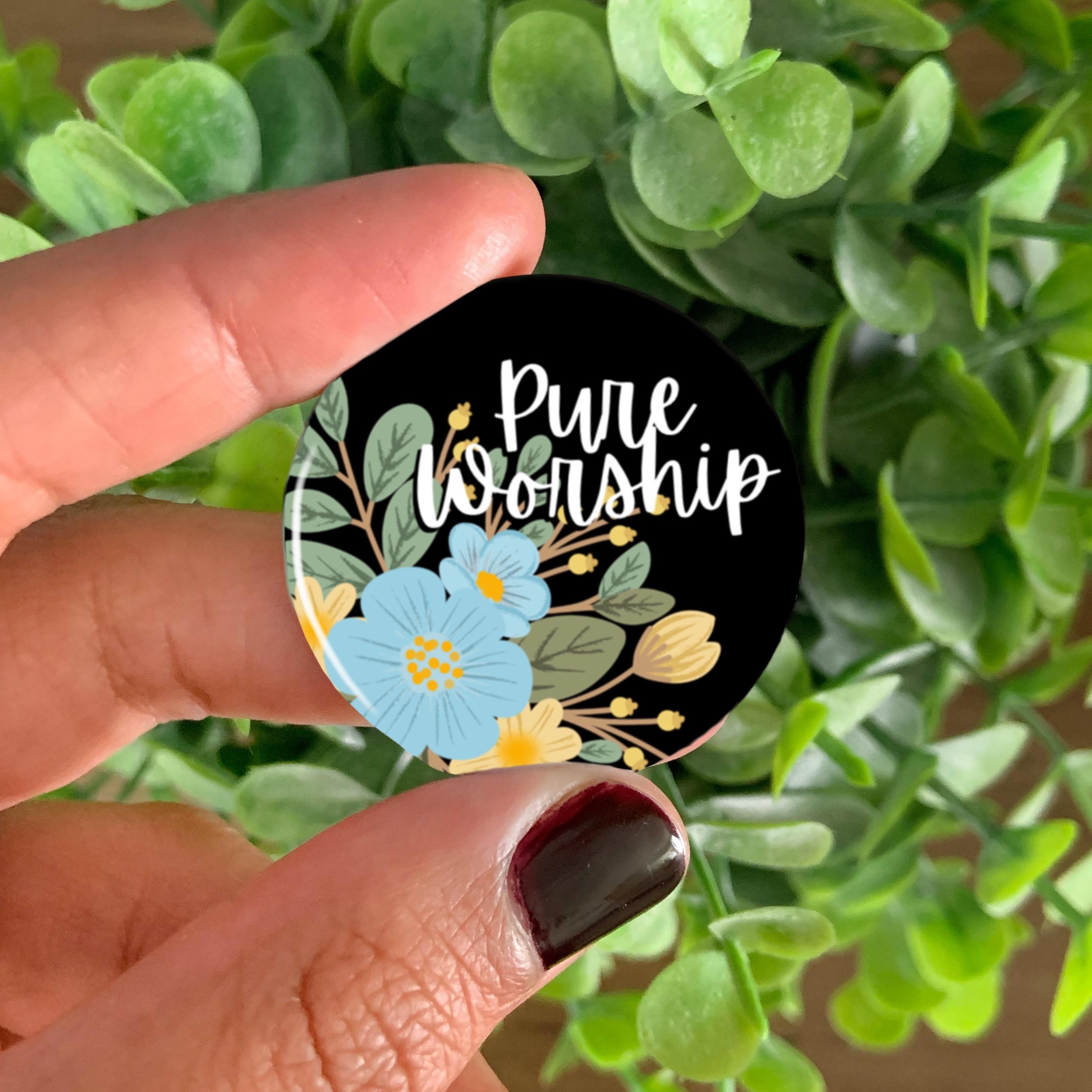 2025 Floral Pure Worship Regional & Special Convention Pins | Personlized Gifts | JW Gifts