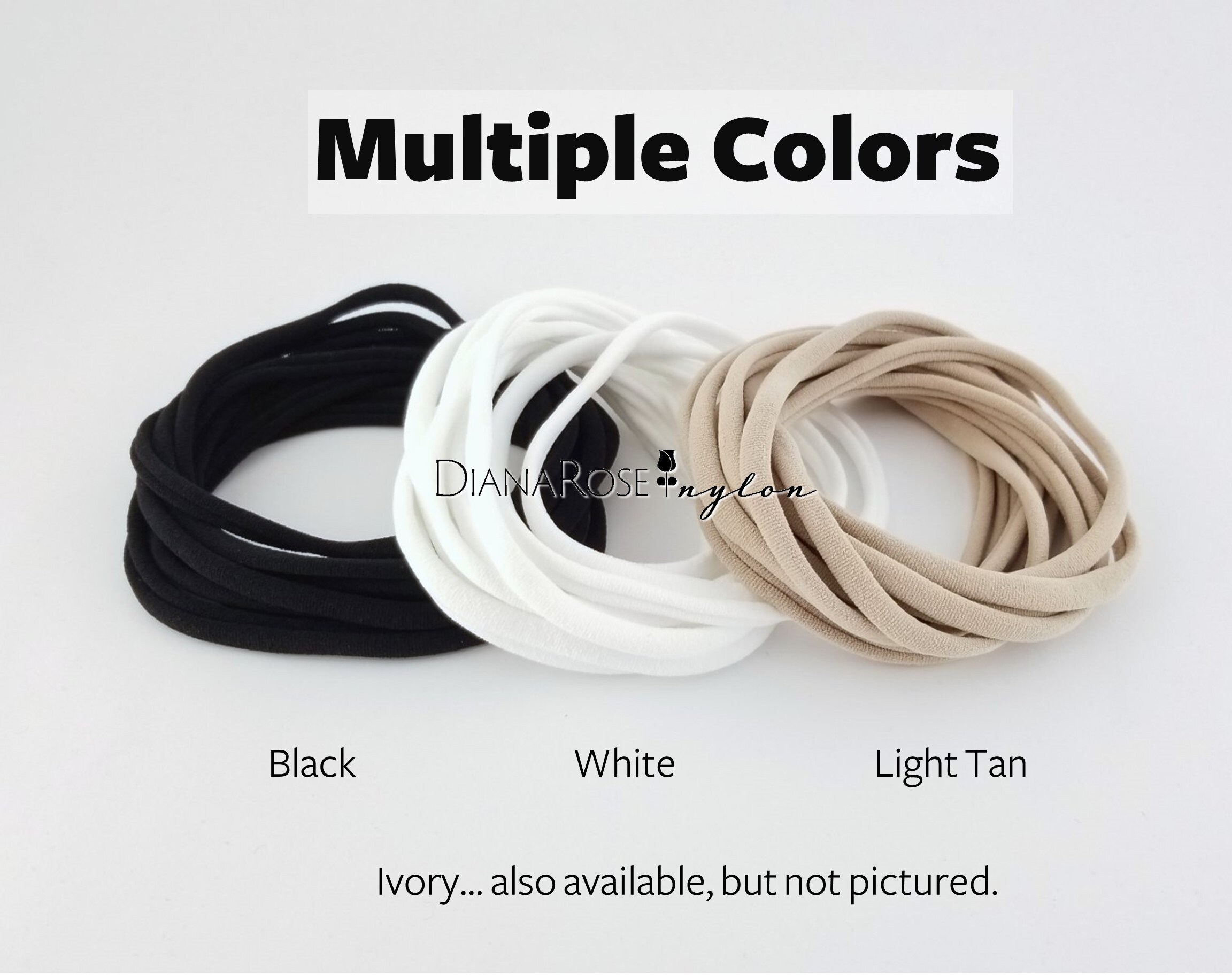 XL Nylon Headbands Facemask Elastic Cord Masks Bulk Nylon Etsy