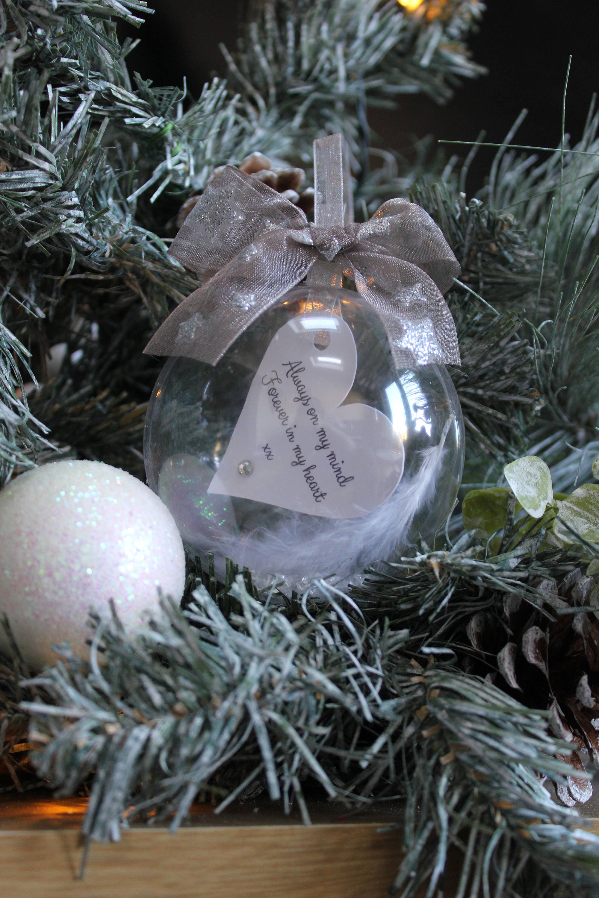 Memory remembrance Christmas tree bauble keepsake angel Etsy