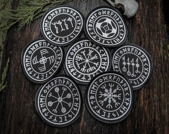 CLEARANCE Icelandic / Viking Magical Stave Fabric Patches
