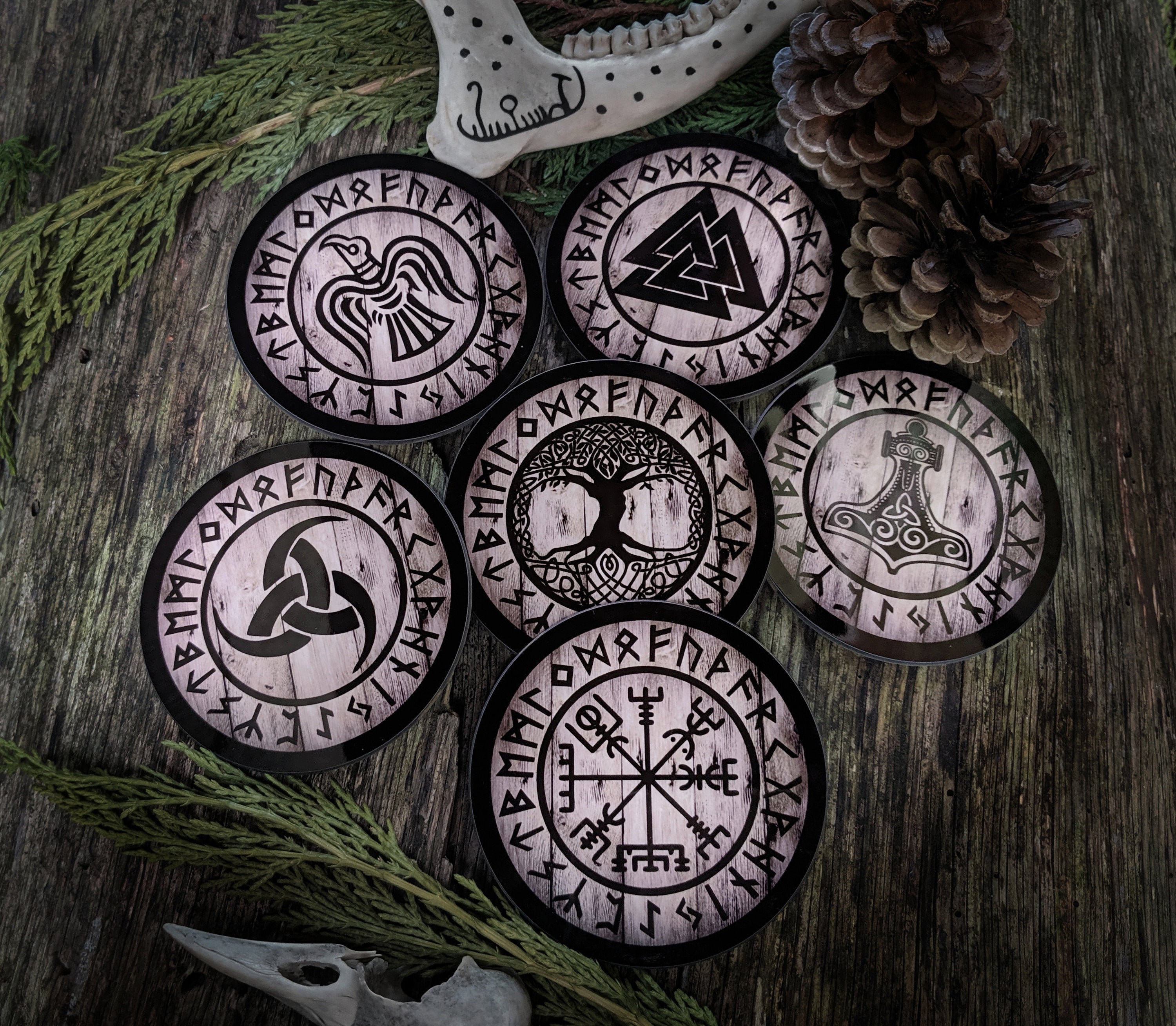 Viking Style Drinks Coasters