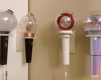 Expositor de pared para lightsticks de Kpop impreso en 3D
