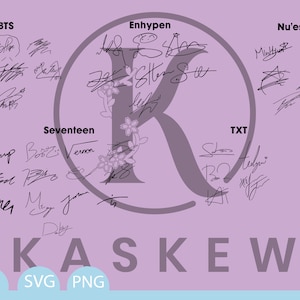 Hybe Corp Group handtekeningen/handtekeningen SVG, PNG, AI