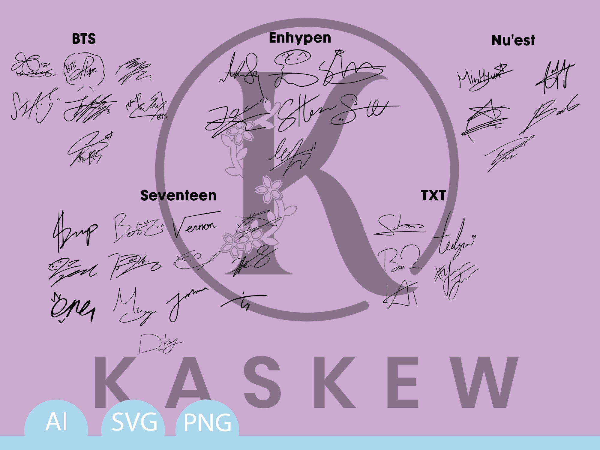 Enhypen Signatures - Etsy