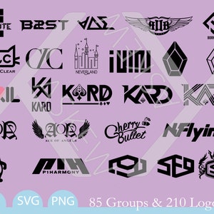 85 Kpop Groups, 210 Logos svg, png, ai