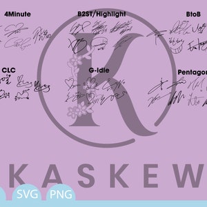 Cube Entertainment Group Signatures / Autographs svg, png, ai