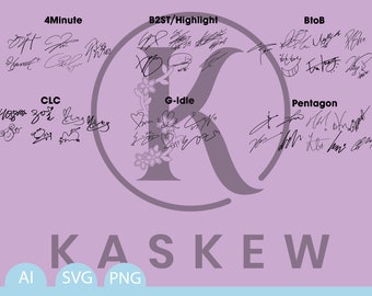 Cube Entertainment Group Signatures / Autographs svg, png, ai