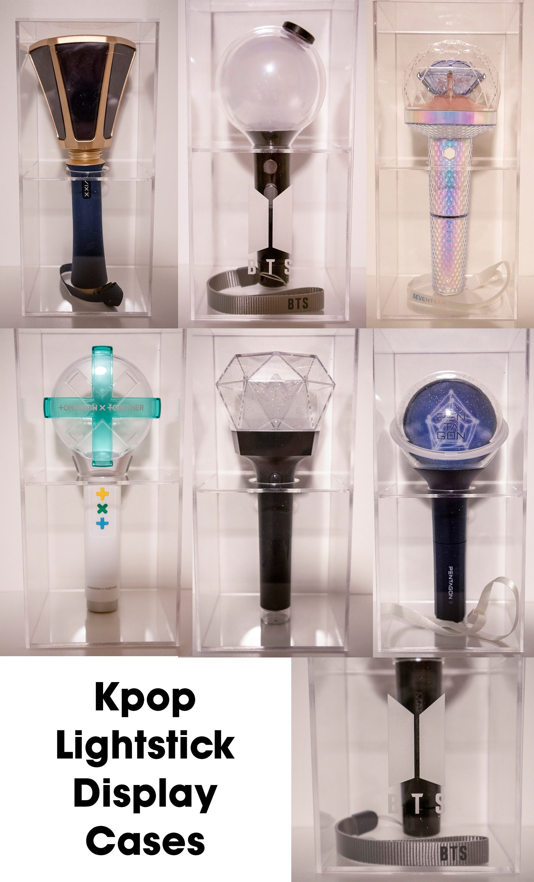 Acrylic Lightstick Display Case Etsy Hong Kong