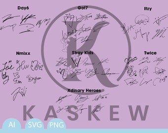 JYP Entertainment Group Signatures / Autographs svg, png, ai