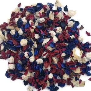 Patriotic Potpourri for home decor for memorial day, 4th of July, veteran's day, with refresher scent vial