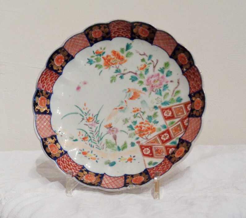 Rare Japanese Imari plate Etsy