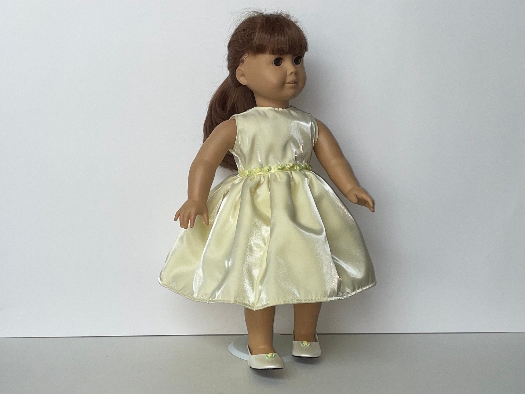 gold american girl doll dress American Girl 2025 Glimmering Gold Holiday Collector Doll