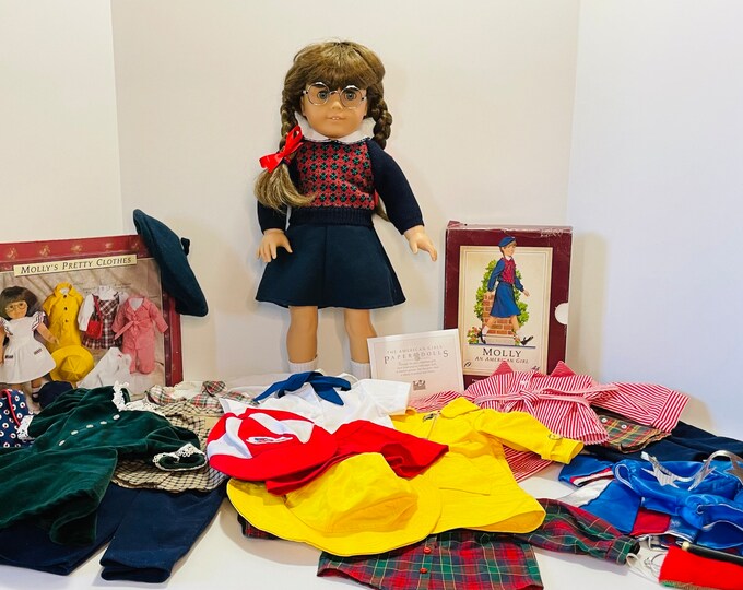 Molly American Girl Doll and Outfits Lot Pleasant Company Retired Etsy