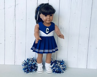 Cheer Outfit  Creighton University  Doll clothes for most 18 - inch dolls such as American Girl dolls.