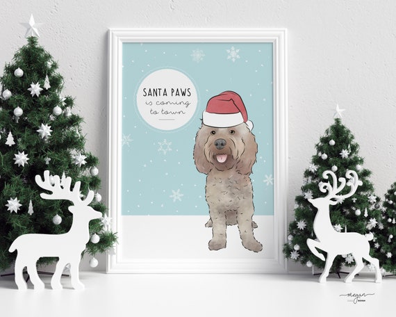 Cockapoo Reindeer Christmas Dog Riding Santa Xmas Gift T-Shirt Cockapoo Reindeer Christmas Dog Riding Santa Xmas Gift T-Shirt