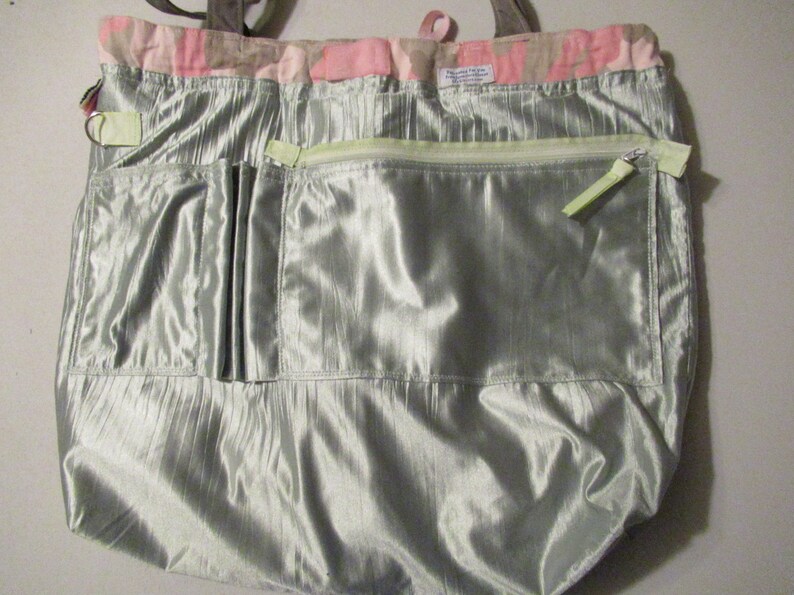 Mvi 2302 Upcycled Large Handmade Pink Camo Tote