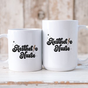Aesthetic Nurse Mug, Retro Leopard Lightning Mug, Nurse Injector Mug, Botox Injector, Nurses Week Gift, Gift For Nurses, Coworker Mug