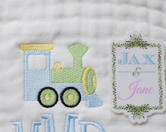 Sketch Train Embroidery Design (Digital Download)