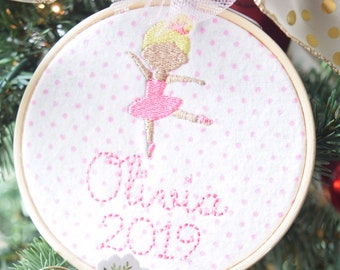 Mini Ballerina Satin Fill Embroidery Design (Digital Download)