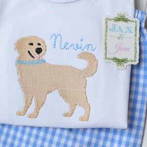 Bordado de Golden Retriever, Design de Bordado de Cachorro, Esboço de Cachorro de Laboratório, Design de Golden Retriever, Bordado de Cachorro, Bordado de Golden Retriever