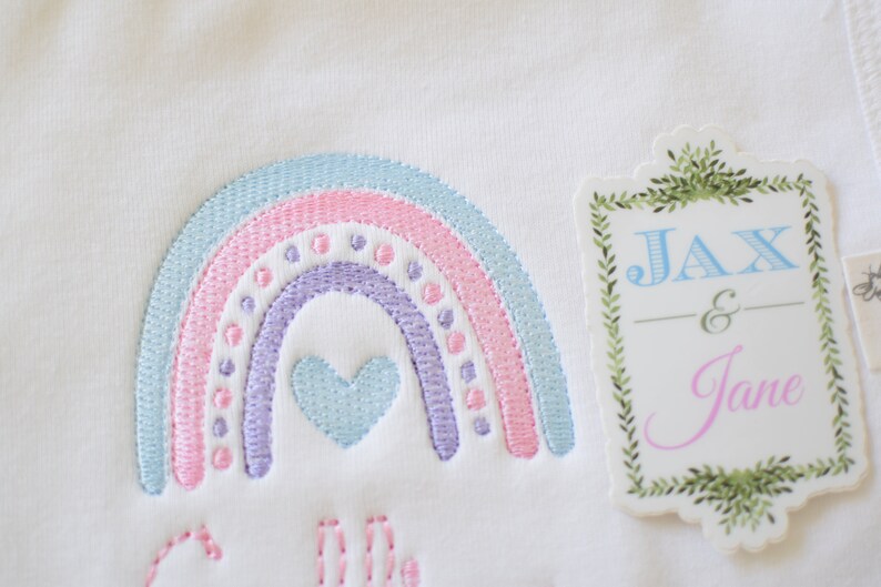 Boho Rainbow Machine Embroidery Design (digital Download) - Etsy