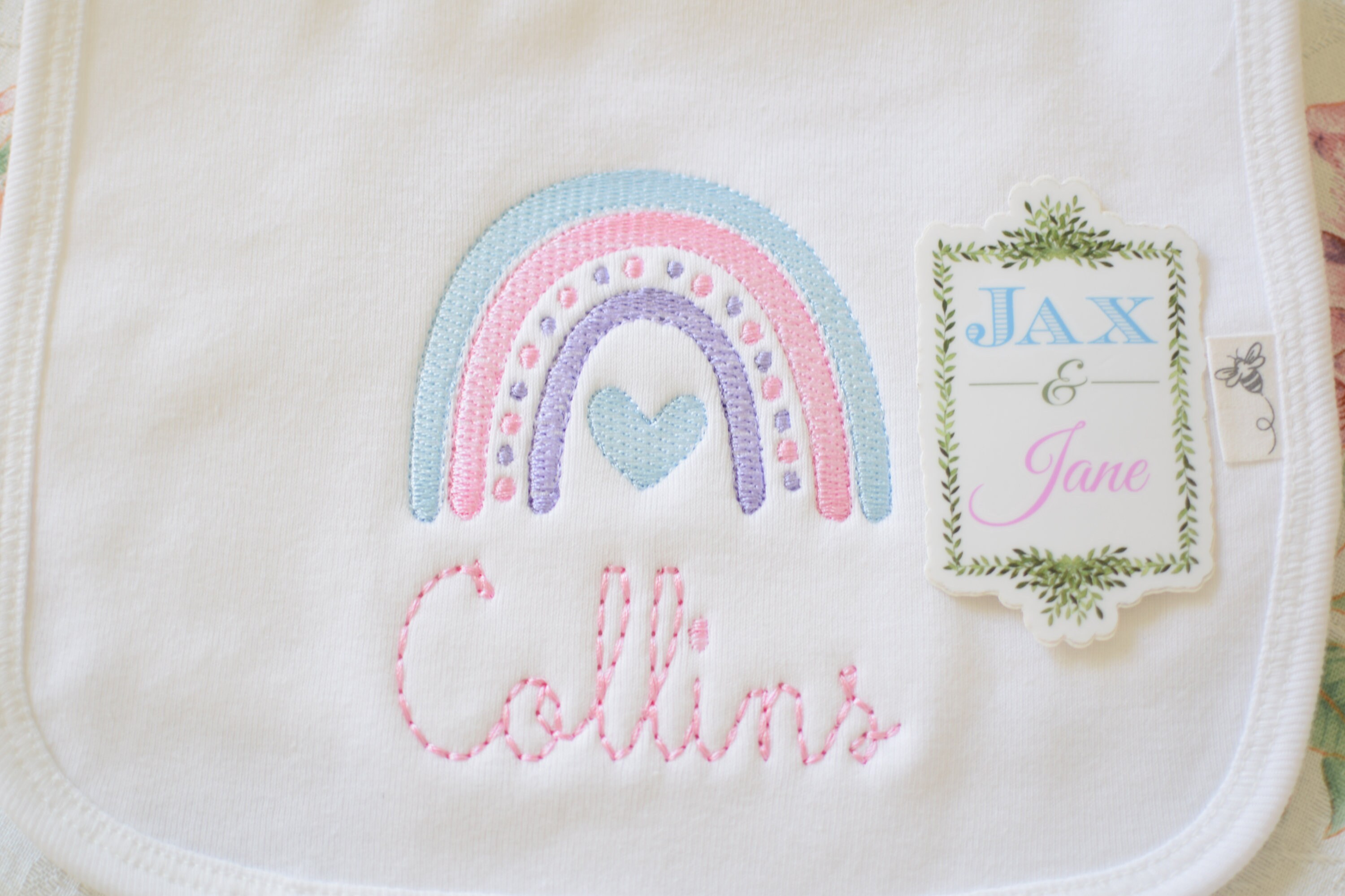 Boho Rainbow Machine Embroidery Design (digital Download) - Etsy