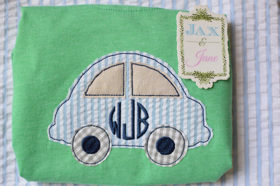 Car Applique Design, Car Applique, Boy Car Design, Boy Applique Car