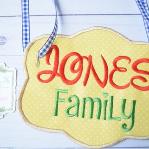 Stroller Tag Frame, Stroller Tag Frame, Embroidery Stroller Tag, In the Hoop Stroller Tag, ITH Stroller Tag, Double Sided Stroller Tag, Tag