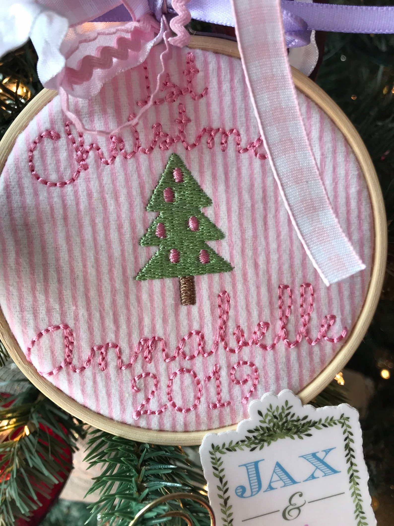 Filled Mini Christmas Tree Embroidery Design Filled Mini Etsy