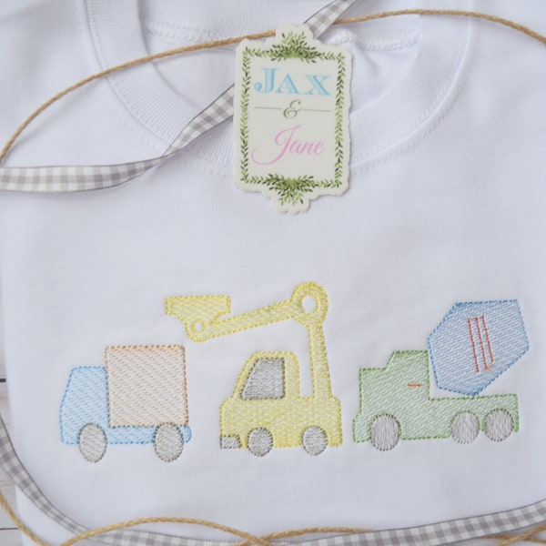 Truck Sketch Design, Lift Truck Sketch Embroidery Design, Truck Embroidery Design, Boy Truck Design, Boys Embroidery, Truck Embroidery